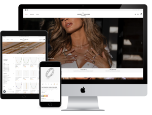 Artisan jewellery website - argent and asscher portfolio screenshot