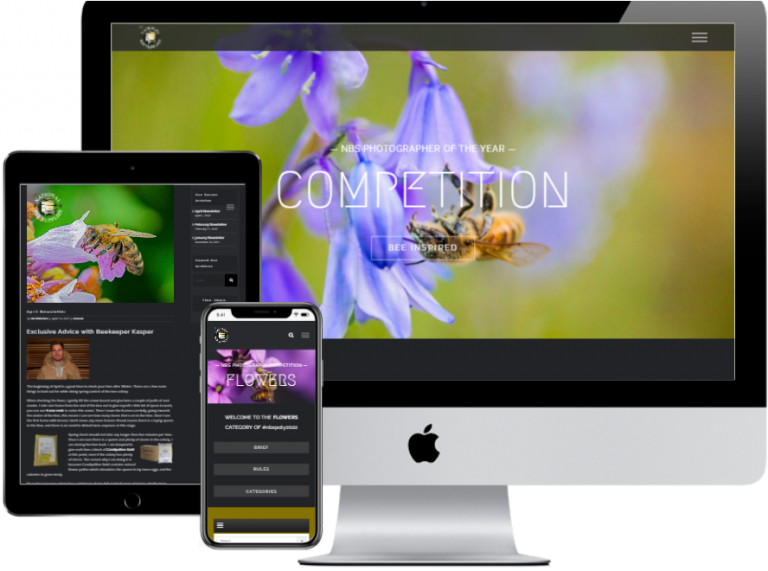 beekeeping blog website design - nationalbeesupplies portfolio screenshot
