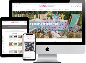custom cushions website - welovecushions portfolio screenshot
