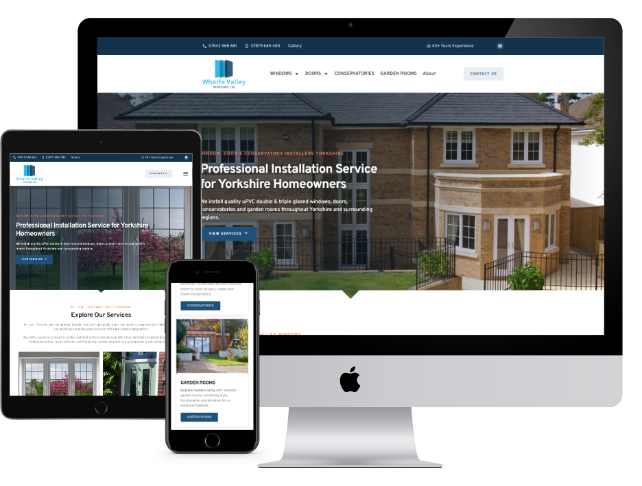 windows and doors website design